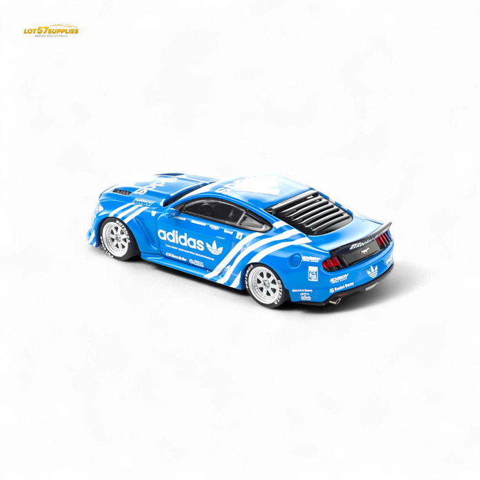 Liberty64 Ford Mustang GT Widebody Modified - A d i d a s Clover 1:64 - for just $39.99! 