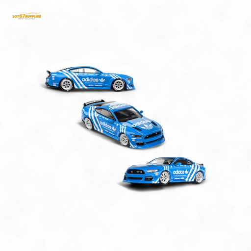 Liberty64 Ford Mustang GT Widebody Modified - A d i d a s Clover 1:64 - for just $39.99! 