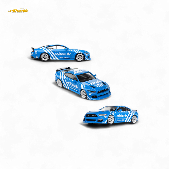Liberty64 Ford Mustang GT Widebody Modified - A d i d a s Clover 1:64 - for just $39.99! 