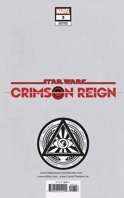 Star Wars: Crimson Reign 3 Unknown Comics Tyler Kirkham Exclusive Var (03/09/2022) - for just $10! 