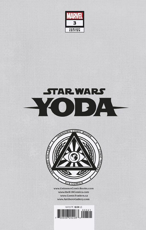 Star Wars: Yoda #3 Unknown Comics Rickie Yagawa Exclusive Virgin Var (01/25/2023) - for just $20! 