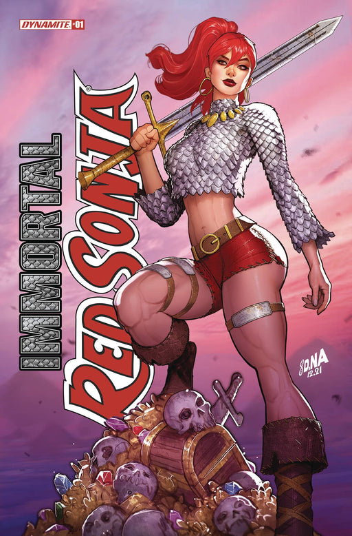 [SIGNED by David Nakayama] IMMORTAL RED SONJA #1 DAVID NAKAYAMA EXCLUSIVE FOIL STAMPED LOGO VAR (11/30/2022) - for just $40! 