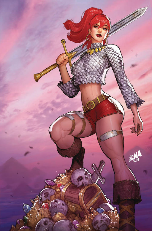 [SIGNED by David Nakayama] IMMORTAL RED SONJA #1 DAVID NAKAYAMA EXCLUSIVE FULL FOIL VIRGIN VAR (11/30/2022) - for just $50! 