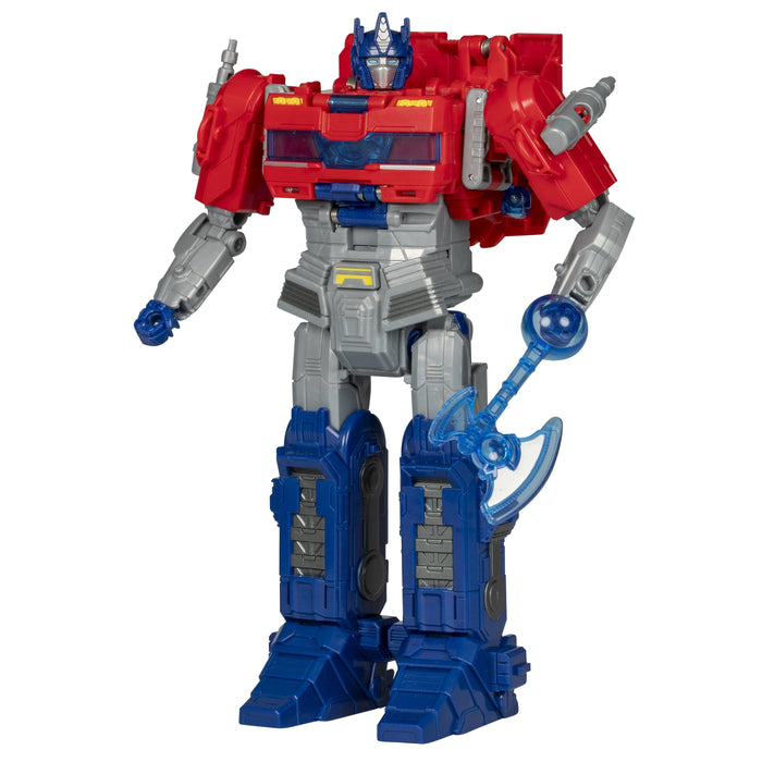 Transformers One Movie Power Flip Optimus Prime (Orion Pax) Converting Action Figure, 4 Modes, 10-inch Interactive Electronic Toy, Lights & Sounds, 6+ - for just $59.99! 