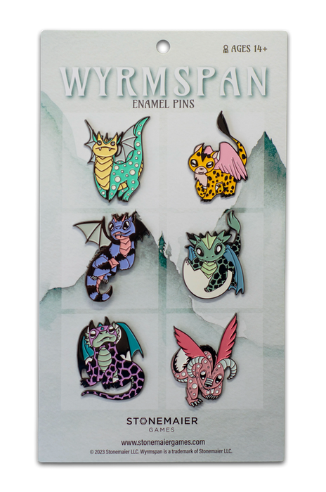 Stonemaier Games: Enamel Pins - Wyrmspan (6) - for just $25.99! 
