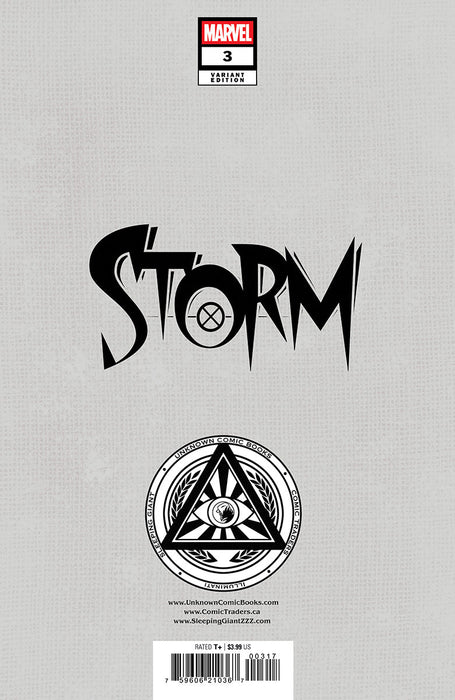 Storm #3 Unknown Comics Mateus Manhanini Exclusive Virgin Var (12/11/2024) - for just $20! 