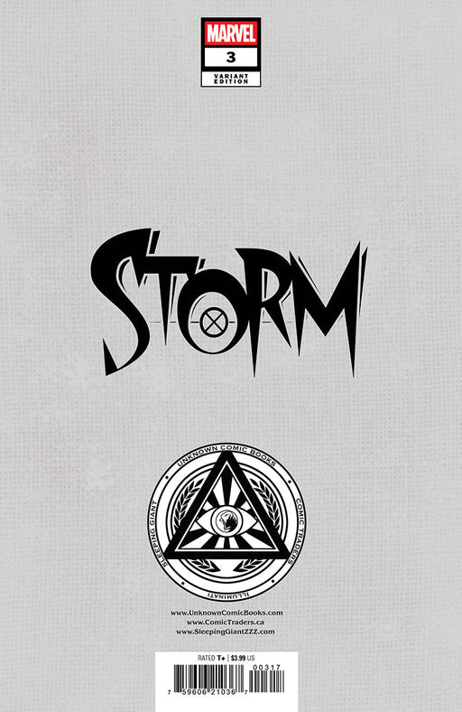 Storm #3 Unknown Comics Mateus Manhanini Exclusive Virgin Var (12/11/2024) - for just $20! 
