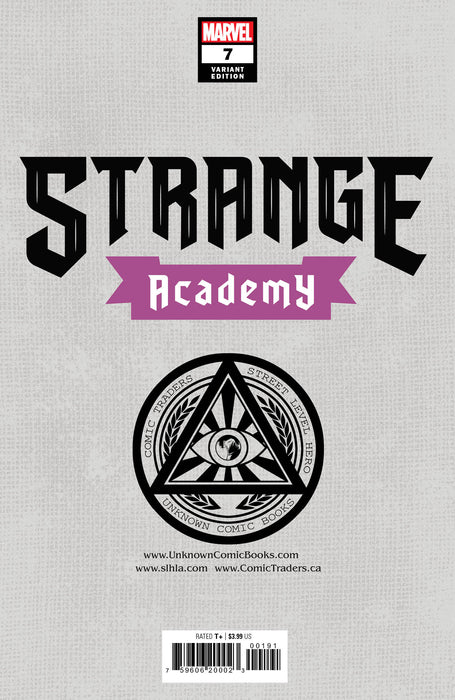 Strange Academy #7 Unknown Comics Todd Nauck Exclusive Var (01/27/2021) - for just $10! 