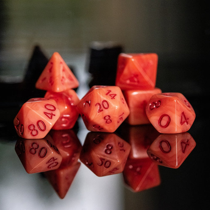 Strawberry Sherbet Acrylic Dice Set - Just $9.99! Shop now at Retro Gaming of Denver