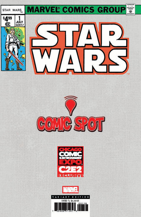 Star Wars #1 Facsimile Comics Spot Tyler Kirkham C2E2 2025 Exclusive Var (04/09/2025) - for just $20! 