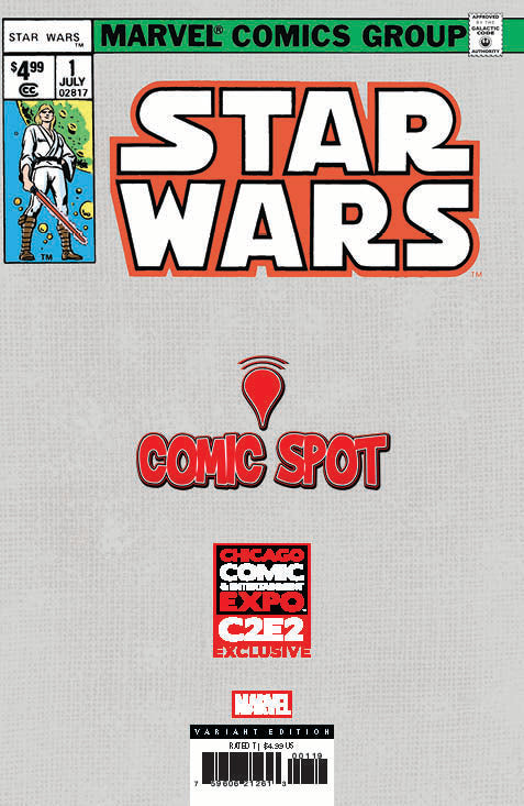 Star Wars #1 Facsimile Comics Spot Tyler Kirkham C2E2 2025 Exclusive Var (04/09/2025) - for just $20! 