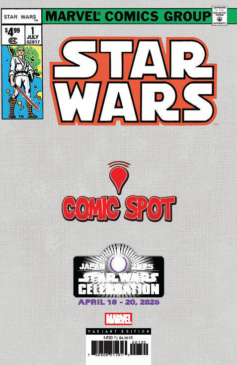 Star Wars #1 Facsimile Comics Spot Tyler Kirkham Star Wars Celebration 2025 Exclusive Virgin Var (04/09/2025) - for just $40! 