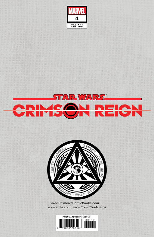 Star Wars: Crimson Reign 4 Unknown Comics Tyler Kirkham Exclusive Virgin Var (04/06/2022) (04/27/2022) - for just $20! 