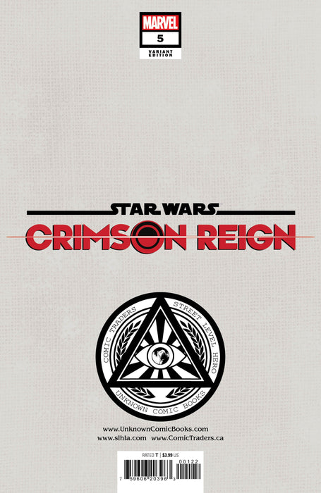 Star Wars: Crimson Reign 5 Unknown Comics Tyler Kirkham Exclusive Virgin Var (06/22/2022) - for just $20! 