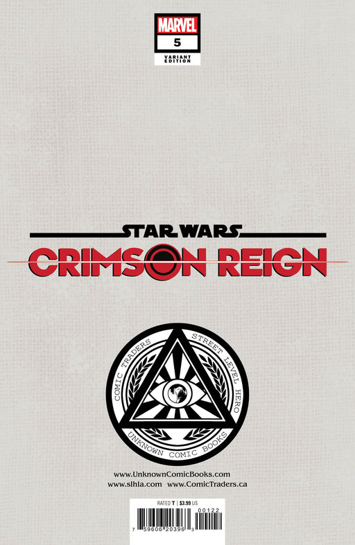 Star Wars: Crimson Reign 5 Unknown Comics Tyler Kirkham Exclusive Virgin Var (06/22/2022) - for just $20! 