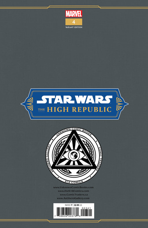 Star Wars: The High Republic #4 Unknown Comics Tyler Kirkham Exclusive Var (01/11/2023) - for just $10! 