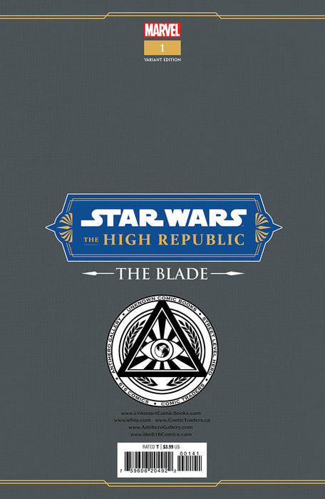 Star Wars: The High Republic - The Blade #1 Unknown Comics Paolo Villanelli Exclusive Var (11/23/2022) (12/28/2022) - for just $10! 