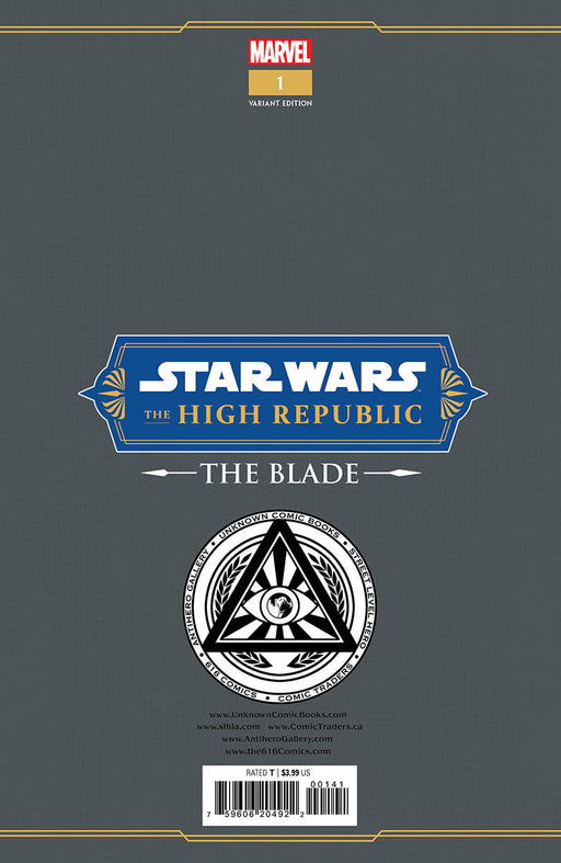 Star Wars: The High Republic - The Blade #1 Unknown Comics Paolo Villanelli Exclusive Virgin Var (11/23/2022) (01/11/2023) - for just $20! 