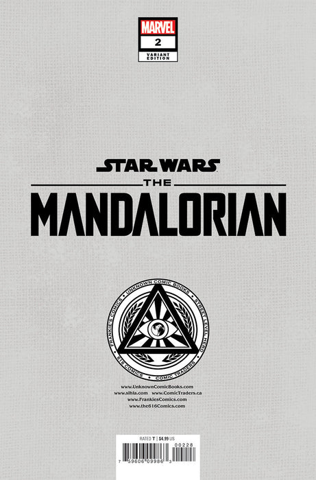 Star Wars: The Mandalorian #2 Unknown Comics Todd Nauck Exclusive Var (08/17/2022) - for just $10! 