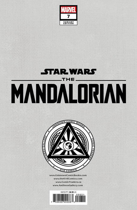Star Wars: The Mandalorian #7 Unknown Comics Kaare Andrews Exclusive Var (01/11/2023) - for just $10! 