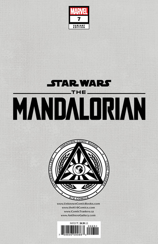 Star Wars: The Mandalorian #7 Unknown Comics Kaare Andrews Exclusive Var (01/11/2023) - for just $10! 