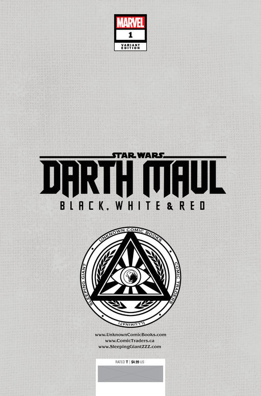 Star Wars: Darth Maul - Black, White & Red #1 Unknown Comics Felipe Massafera Exclusive Var (04/24/2024) - for just $10! 