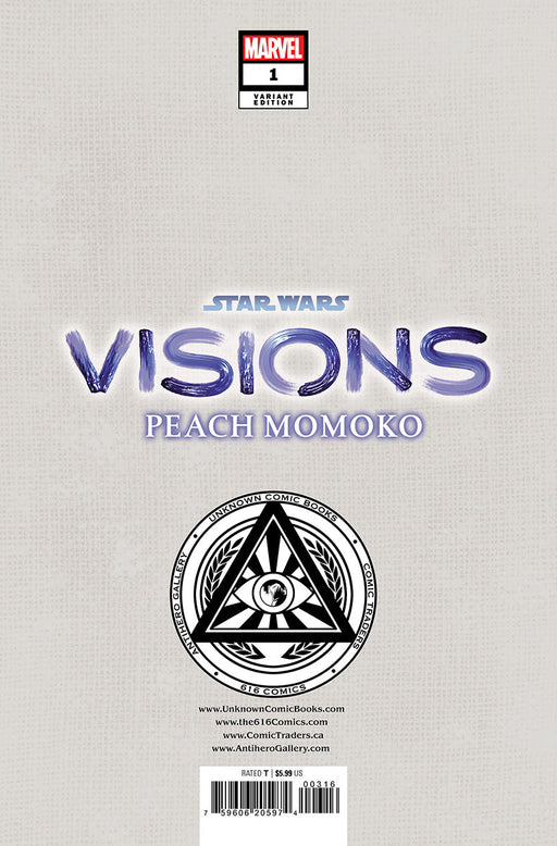 Star Wars: Visions - Peach Momoko #1 Unknown Comics Rickie Yagawa Exclusive Var (11/15/2023) - for just $10! 