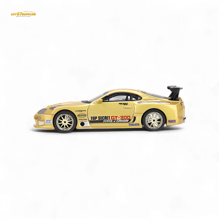 Mini-GT Toyota Supra (A80) Top Secret GT-300 Top Secret Gold 1:64 MGT00961 - for just $19.99! 