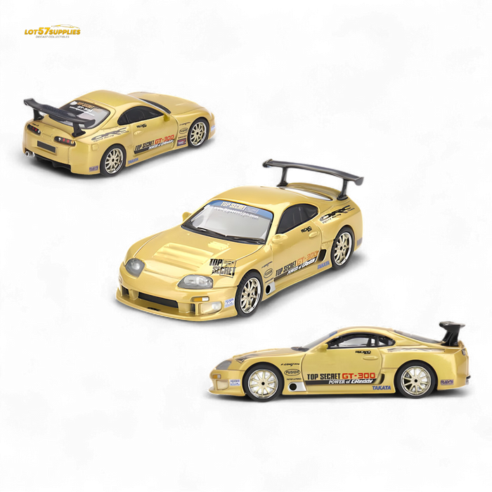 Mini-GT Toyota Supra (A80) Top Secret GT-300 Top Secret Gold 1:64 MGT00961 - for just $19.99! 