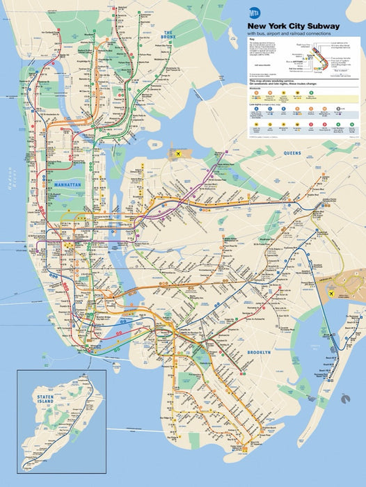 New York Subway Map - Just $23! Shop now at Retro Gaming of Denver