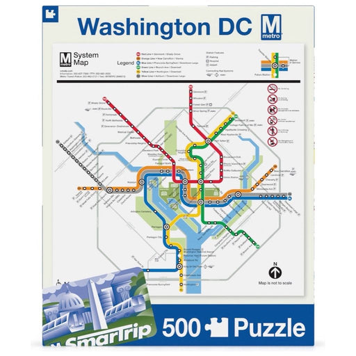 DC Metro Map - Premium Puzzle - Just $23! Shop now at Retro Gaming of Denver