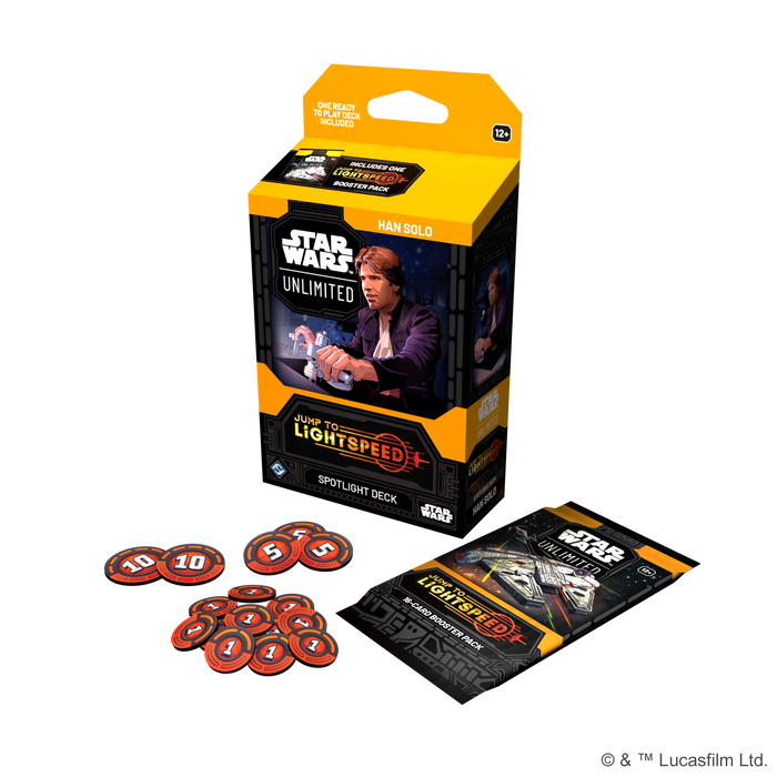 Star Wars: Unlimited - Jump to Lightspeed Spotlight Deck - Han Solo - for just $24.99! 