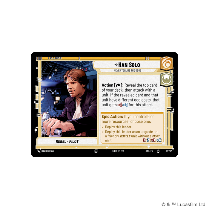 Star Wars: Unlimited - Jump to Lightspeed Spotlight Deck - Han Solo - for just $24.99! 