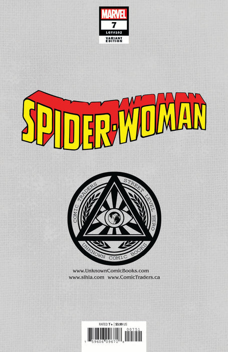 Spider-Woman #7 Unknown Comics Lucas Werneck Exclusive Knullified Var Kib (12/23/2020) - for just $10! 