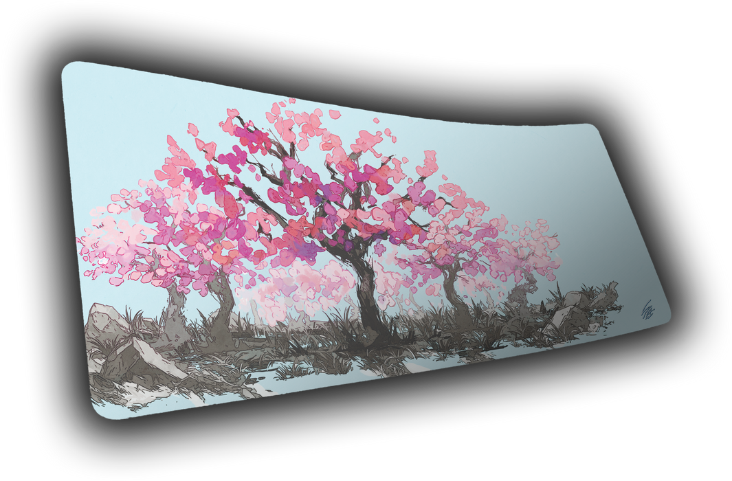 "Sacred Tree" — Cherry Blossom Deskmat - for just $49.95! 