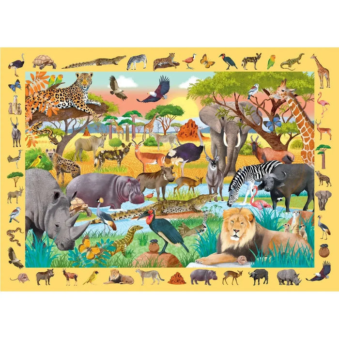 Safari 100 Piece Seek & Find Jigsaw Puzzle Peter Pauper - for just $19.99! 