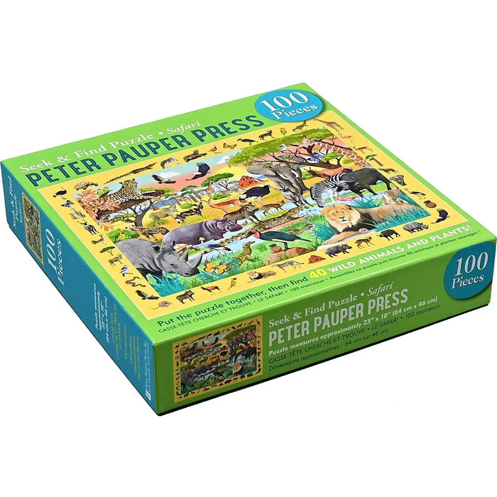 Safari 100 Piece Seek & Find Jigsaw Puzzle Peter Pauper - for just $19.99! 