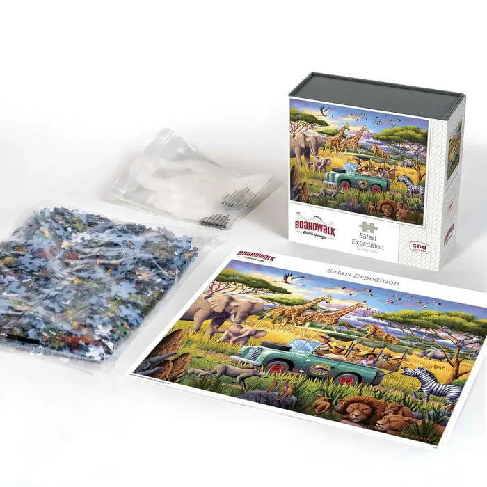 Safari Expedition 500 Piece Jigsaw Puzzle Boardwalk - for just $21.99! 