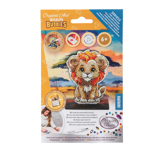 Safari Lion "Wildlife" Crystal Art Buddies Kit Craft Buddy - for just $5.99! 