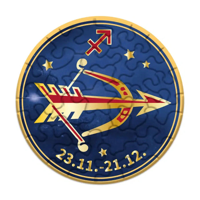 Sagittarius Zodiac 33 Piece Mini Matchbox Jigsaw Puzzle Curiosi - for just $5.99! 