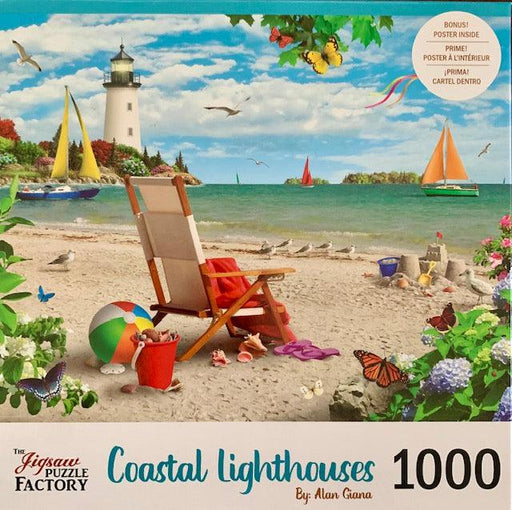 Sail into Summer Costal Lighthouses 1000 Piece Jigsaw Puzzle Leap Year - for just $14.99! 