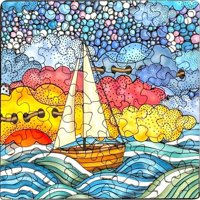 Sailboat 72 Piece Pocket Jigsaw Puzzle Curiosi - for just $9.99! 