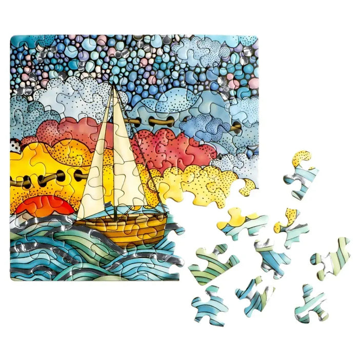 Sailboat 72 Piece Pocket Jigsaw Puzzle Curiosi - for just $9.99! 