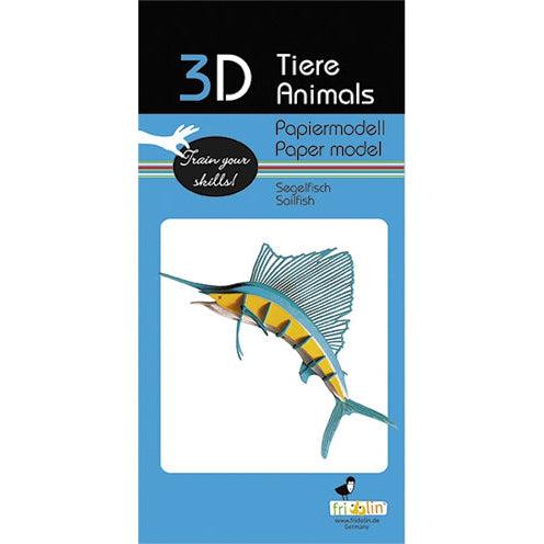 Sailfish 3D Cardboard Model Kit Fridolin - for just $7.99! 