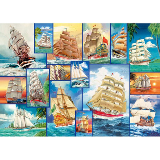Sailing Ships 200 Piece Wood Jigsaw Puzzle Wooden City - for just $19.99! 