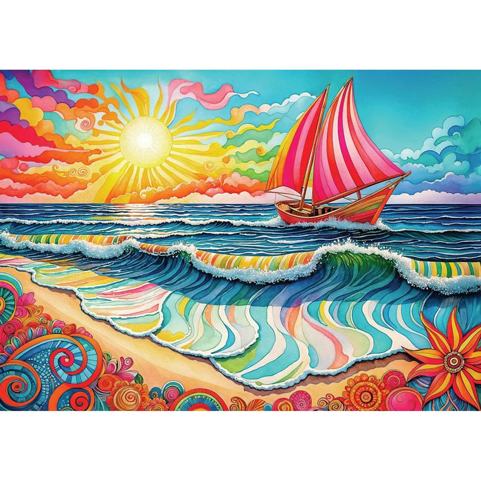 Sailing at Sunrise 1000 Piece Jigsaw Puzzle Enjoy - for just $24.99! 