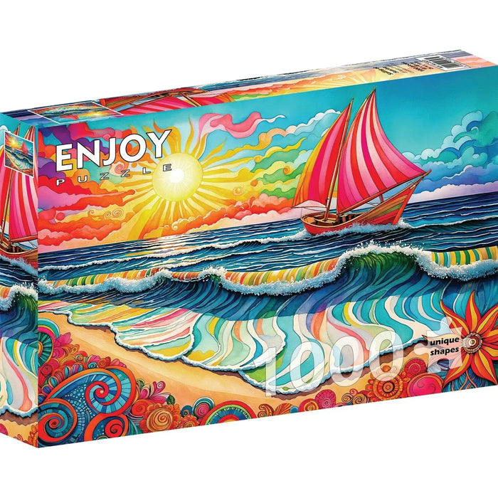 Sailing at Sunrise 1000 Piece Jigsaw Puzzle Enjoy - for just $24.99! 