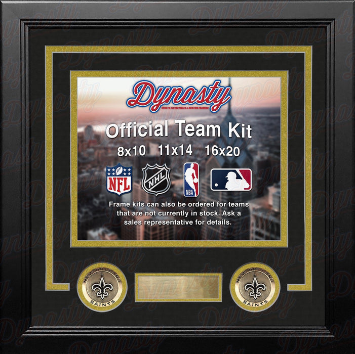 New Orleans Saints Custom NFL Football 11x14 Picture Frame Kit (Multiple Colors) - for just $47.99! 