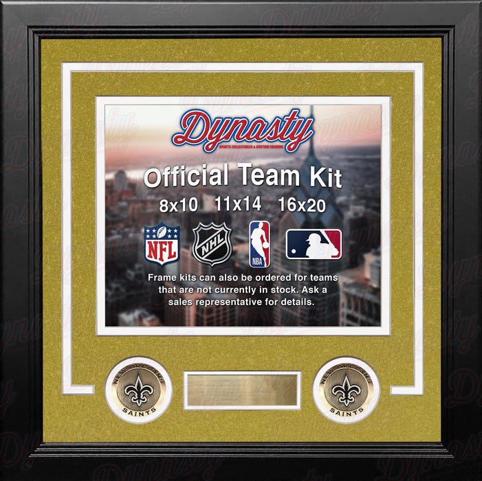 New Orleans Saints Custom NFL Football 11x14 Picture Frame Kit (Multiple Colors) - for just $47.99! 