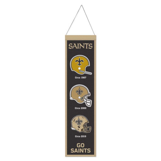New Orleans Saints 8" x 32" Wool Banner - for just $44.99! 